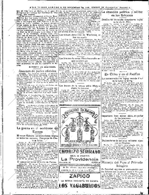 ABC SEVILLA 11-11-1944 página 6