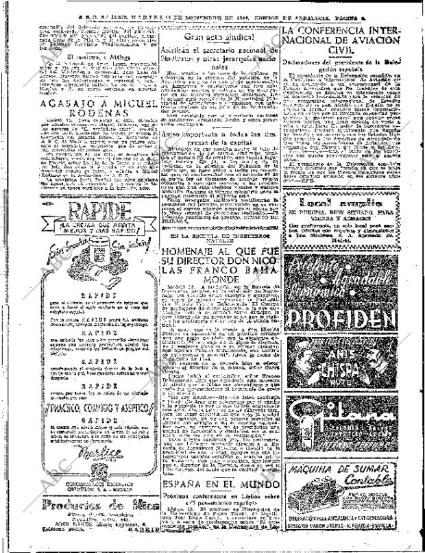 ABC SEVILLA 14-11-1944 página 6