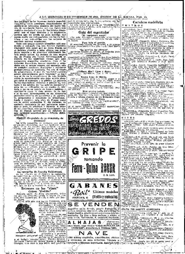 ABC MADRID 15-11-1944 página 14
