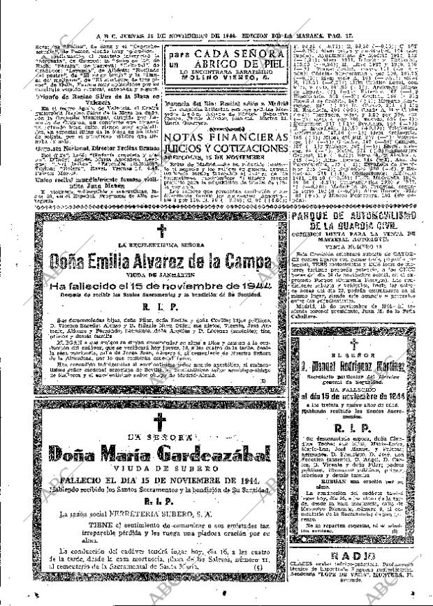 ABC MADRID 16-11-1944 página 17