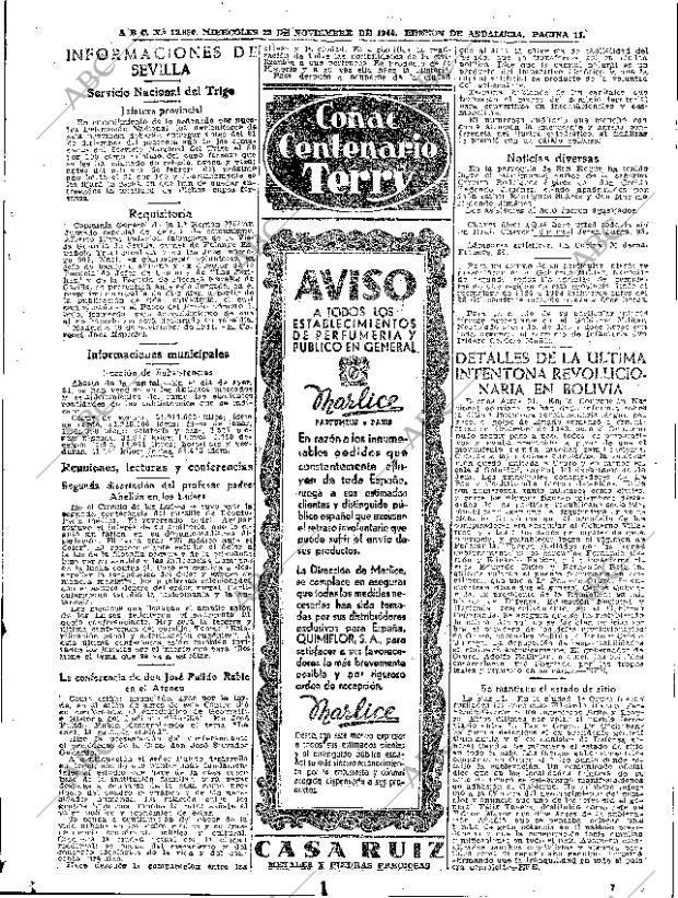 ABC SEVILLA 22-11-1944 página 11