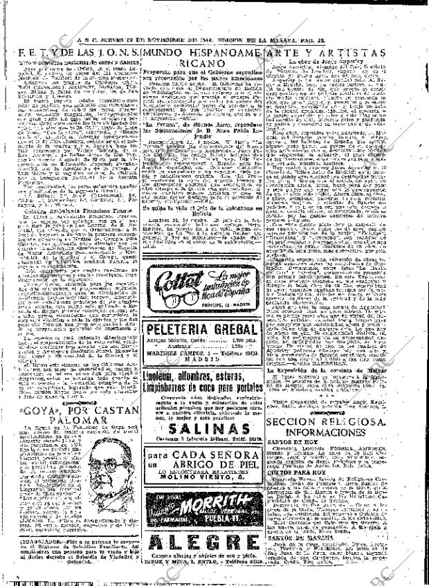 ABC MADRID 23-11-1944 página 20