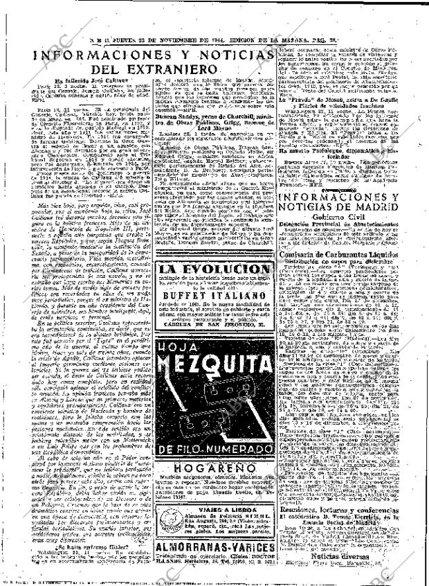 ABC MADRID 23-11-1944 página 24