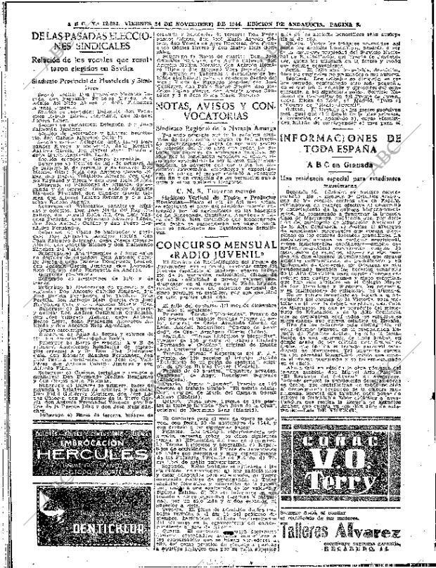 ABC SEVILLA 24-11-1944 página 8