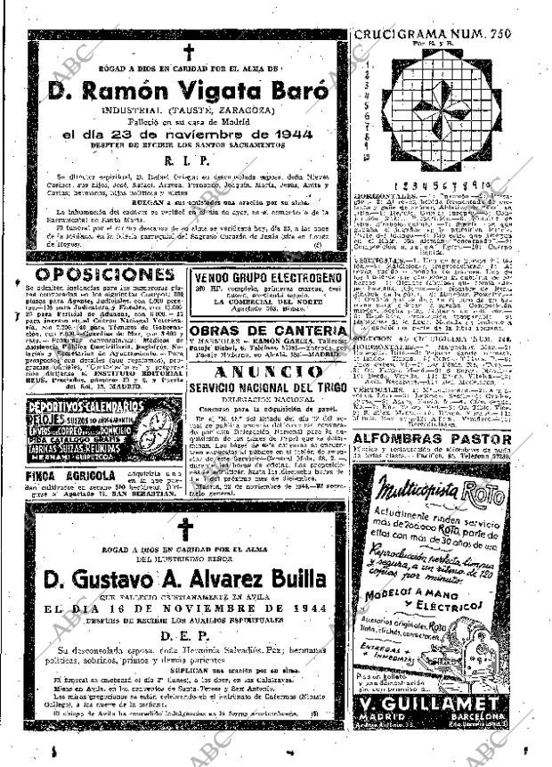 ABC MADRID 25-11-1944 página 19