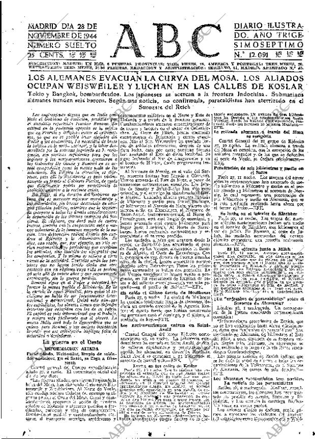 ABC MADRID 28-11-1944 página 15