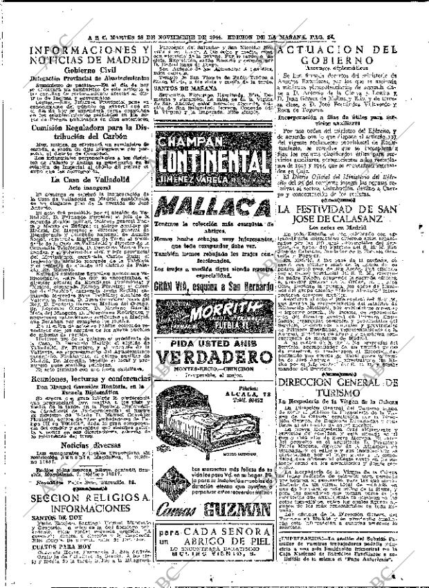 ABC MADRID 28-11-1944 página 24
