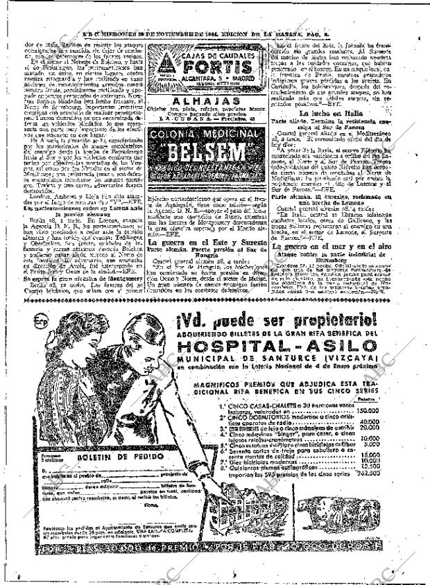 ABC MADRID 29-11-1944 página 8