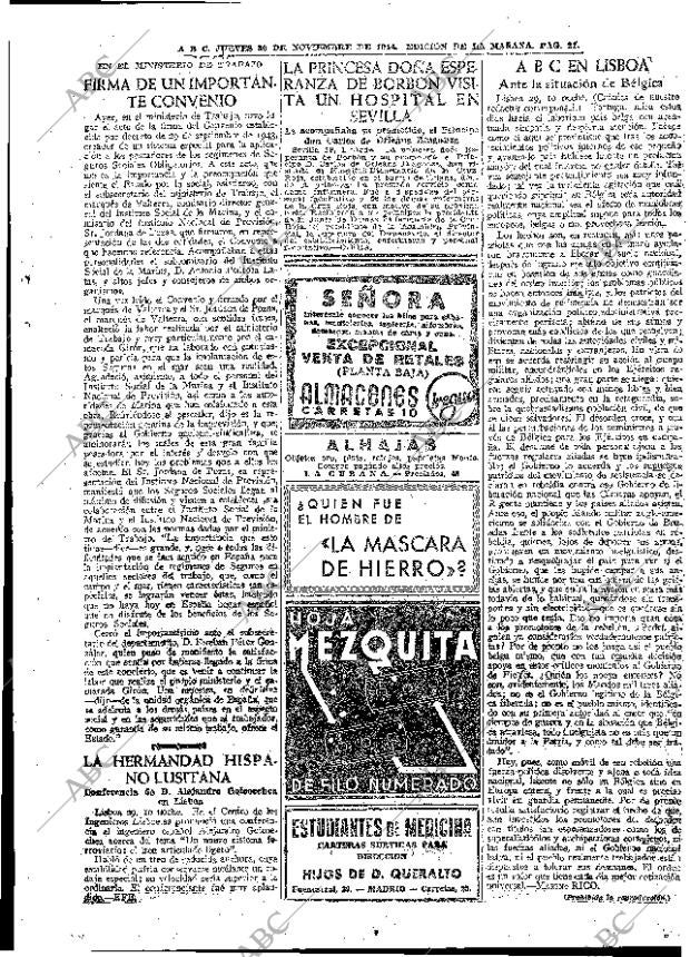 ABC MADRID 30-11-1944 página 21