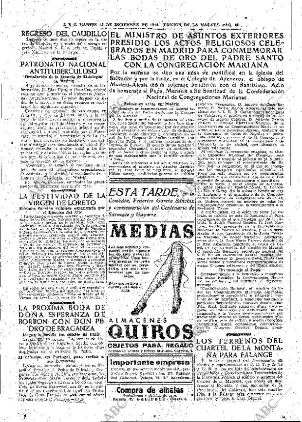 ABC MADRID 12-12-1944 página 19