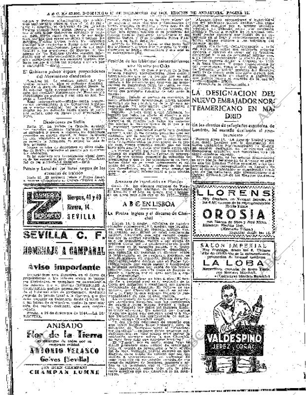 ABC SEVILLA 17-12-1944 página 12