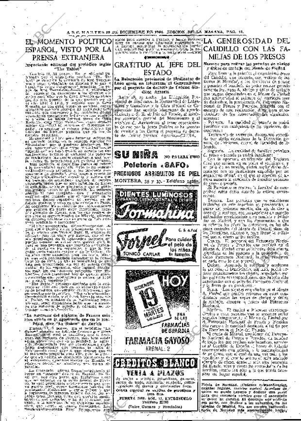 ABC MADRID 19-12-1944 página 19