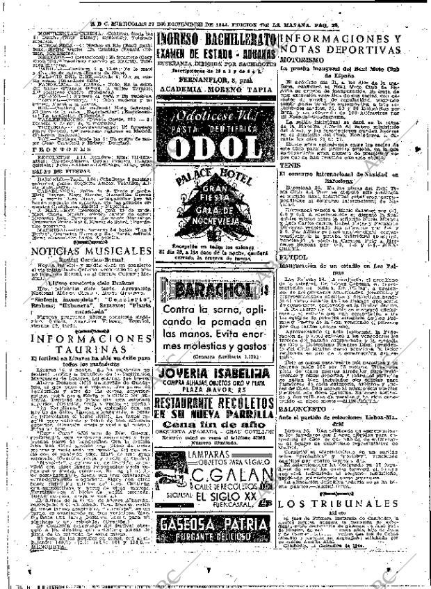 ABC MADRID 27-12-1944 página 28