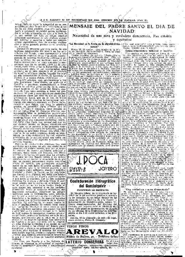 ABC MADRID 30-12-1944 página 21