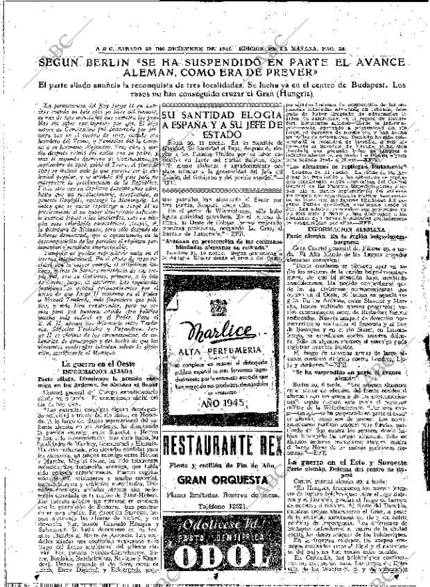 ABC MADRID 30-12-1944 página 22