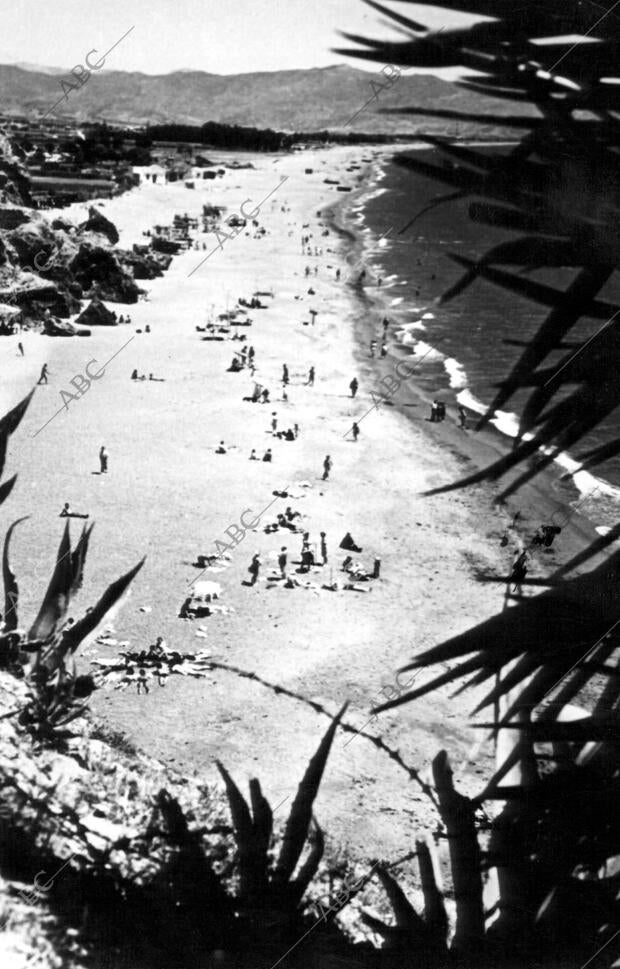 La playa de Torremolinos (Málaga)