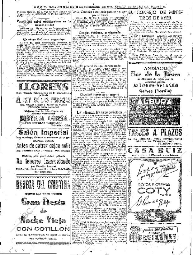 ABC SEVILLA 31-12-1944 página 11