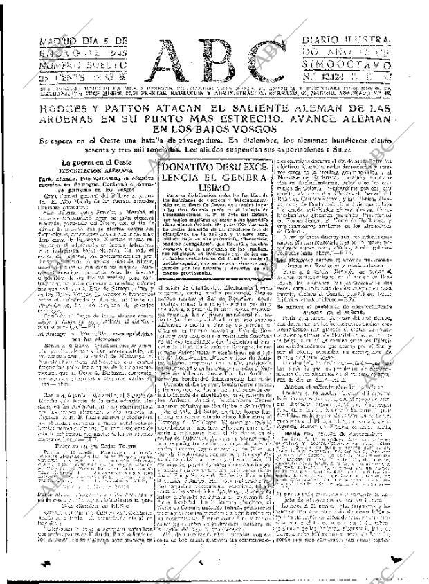 ABC MADRID 05-01-1945 página 15