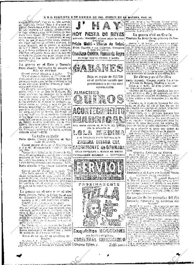ABC MADRID 05-01-1945 página 16