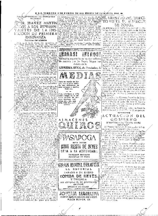 ABC MADRID 05-01-1945 página 19