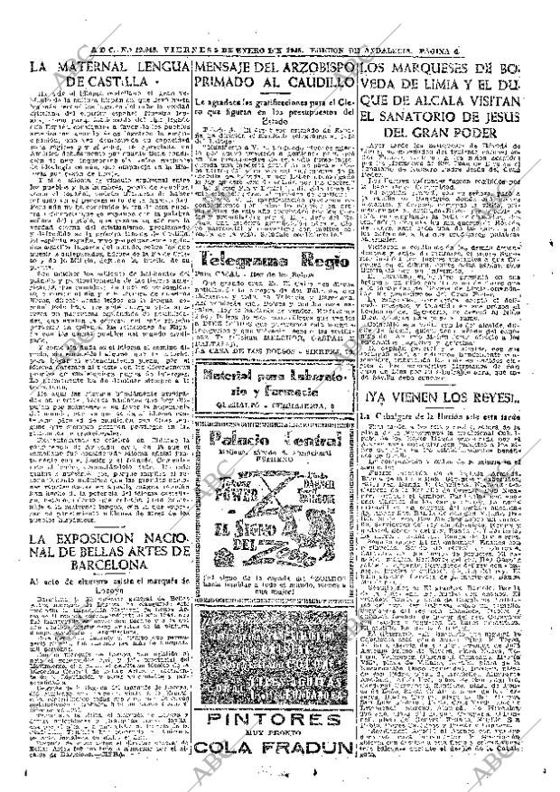 ABC SEVILLA 05-01-1945 página 4