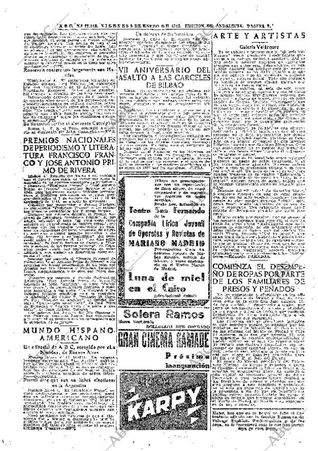 ABC SEVILLA 05-01-1945 página 7