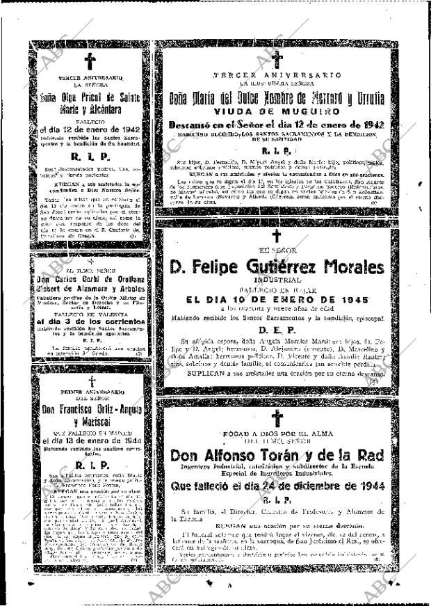 ABC MADRID 11-01-1945 página 22