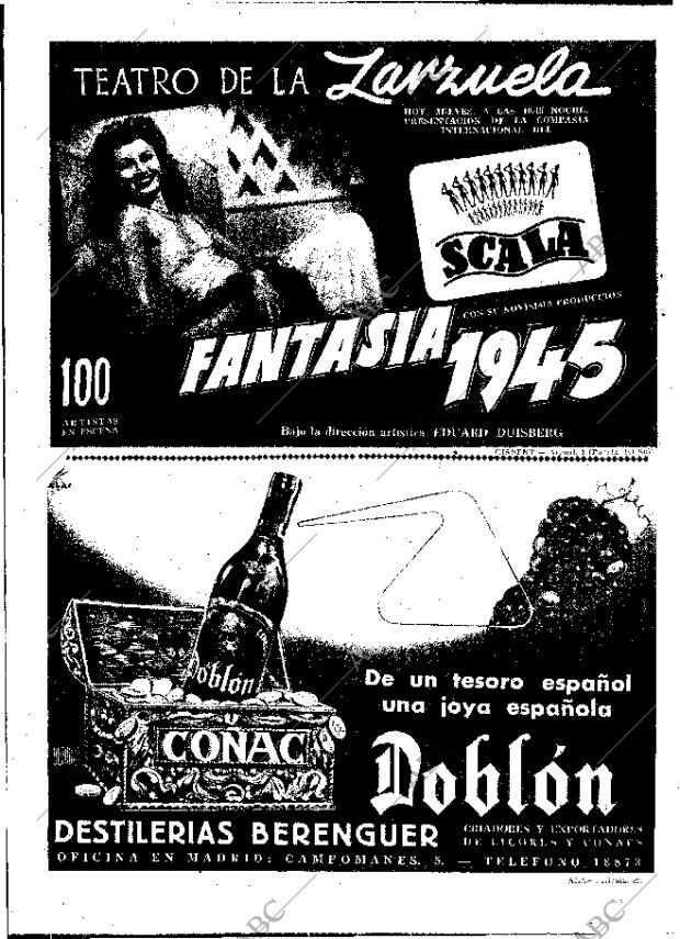 ABC MADRID 11-01-1945 página 4