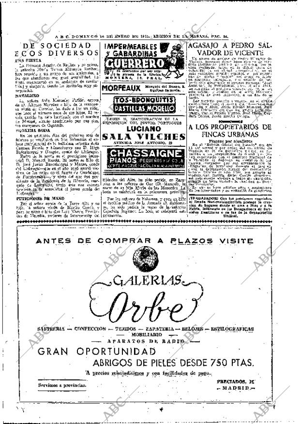 ABC MADRID 14-01-1945 página 34