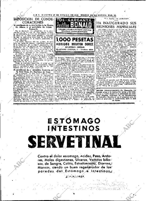 ABC MADRID 16-01-1945 página 12