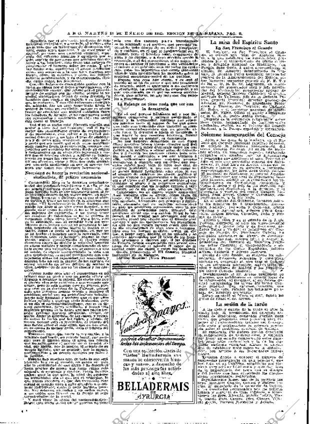 ABC MADRID 16-01-1945 página 9