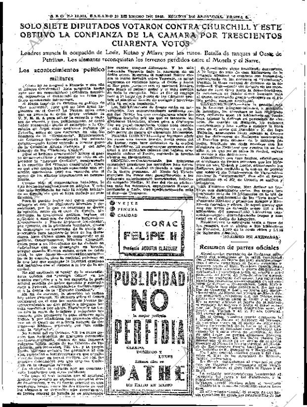 ABC SEVILLA 20-01-1945 página 5