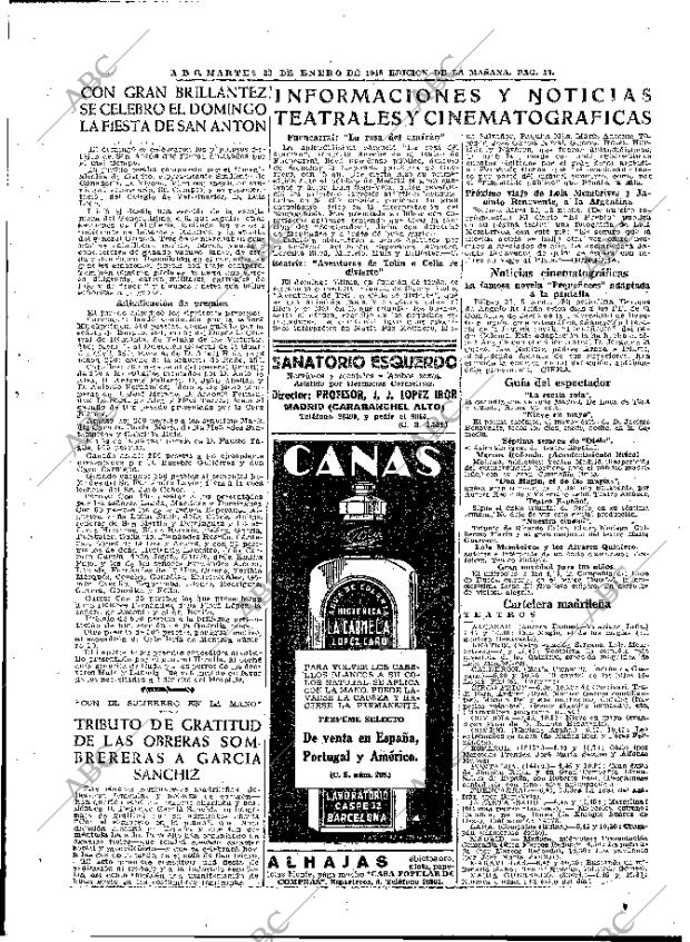 ABC MADRID 23-01-1945 página 17