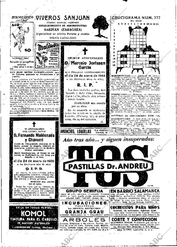 ABC MADRID 23-01-1945 página 23