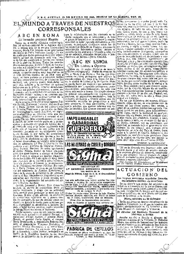 ABC MADRID 25-01-1945 página 13