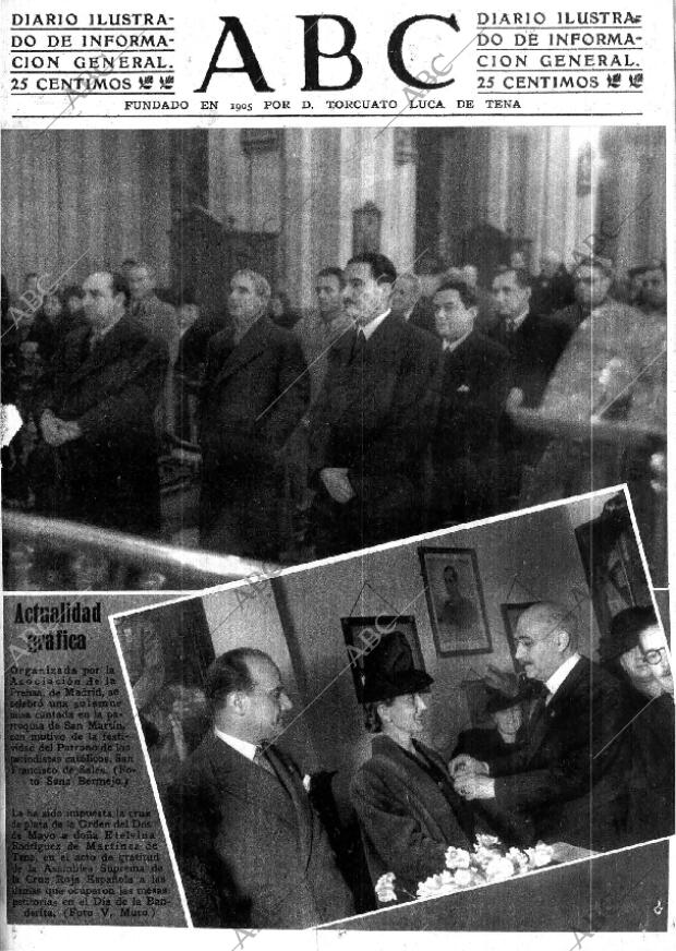 ABC MADRID 30-01-1945 página 1