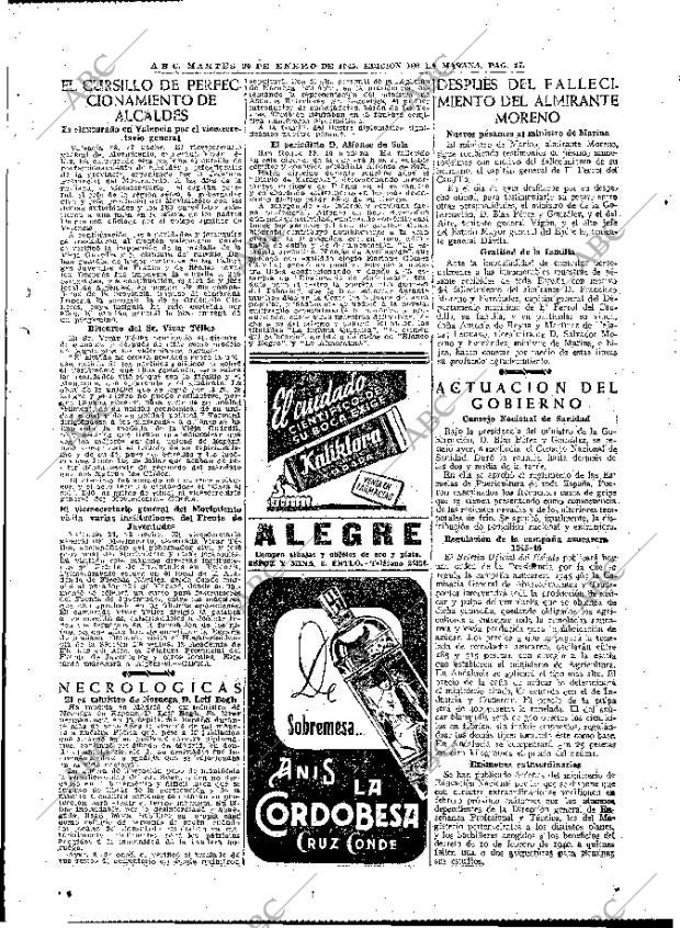 ABC MADRID 30-01-1945 página 17