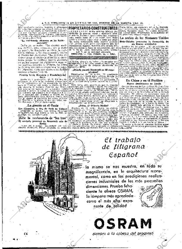 ABC MADRID 31-01-1945 página 10