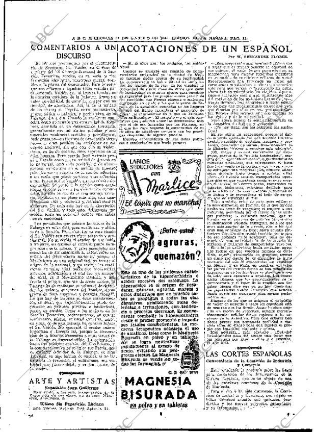 ABC MADRID 31-01-1945 página 11