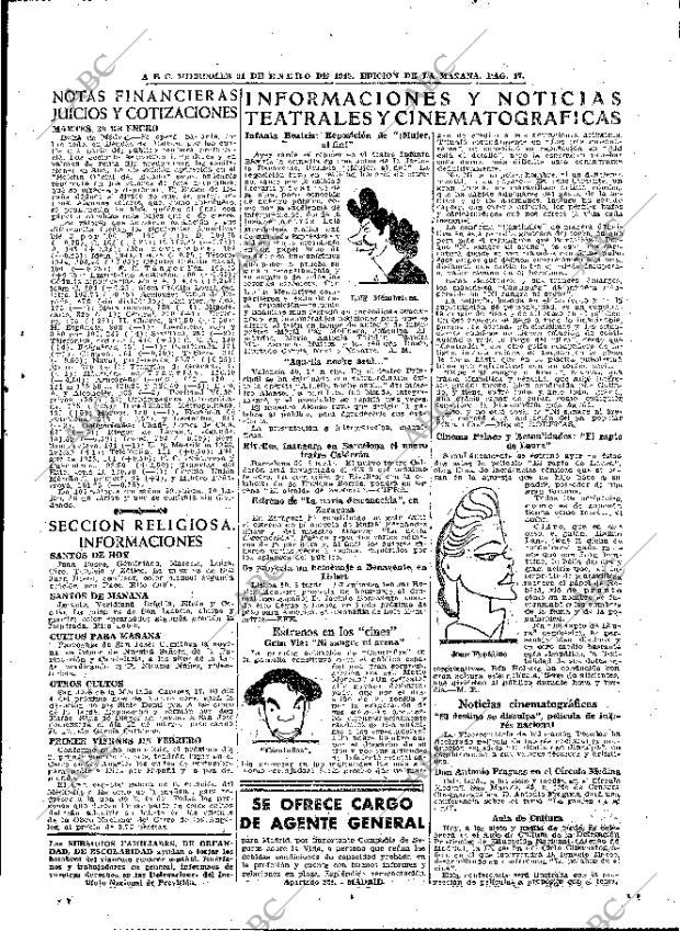 ABC MADRID 31-01-1945 página 17