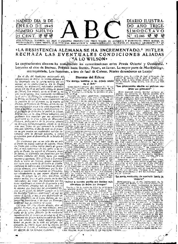 ABC MADRID 31-01-1945 página 7