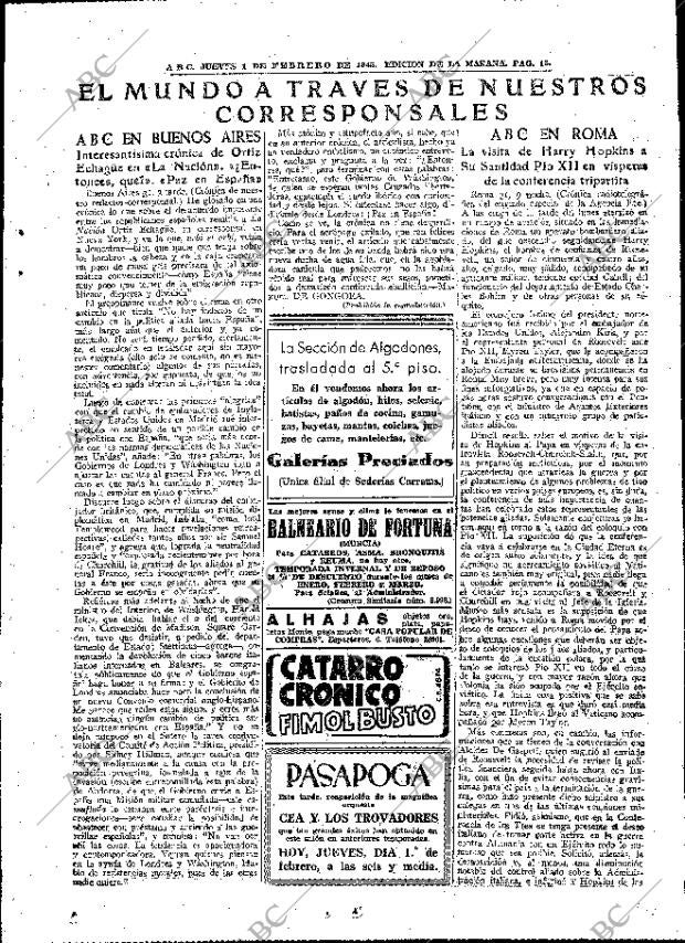 ABC MADRID 01-02-1945 página 13