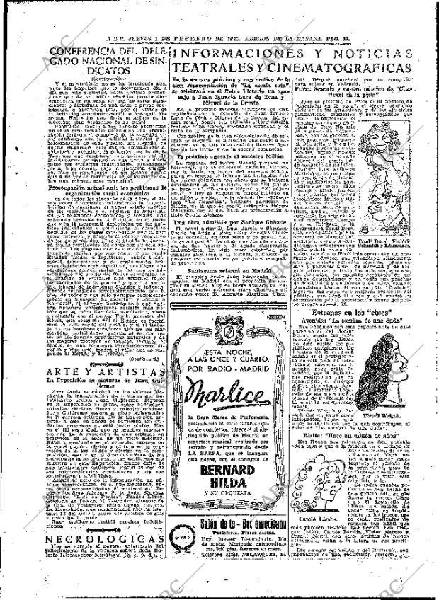 ABC MADRID 01-02-1945 página 17