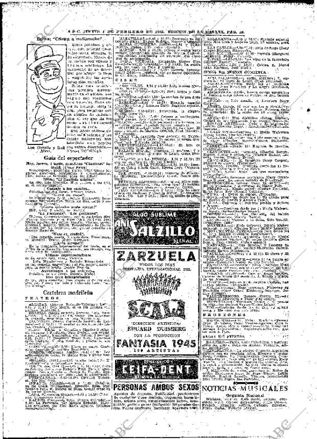 ABC MADRID 01-02-1945 página 18