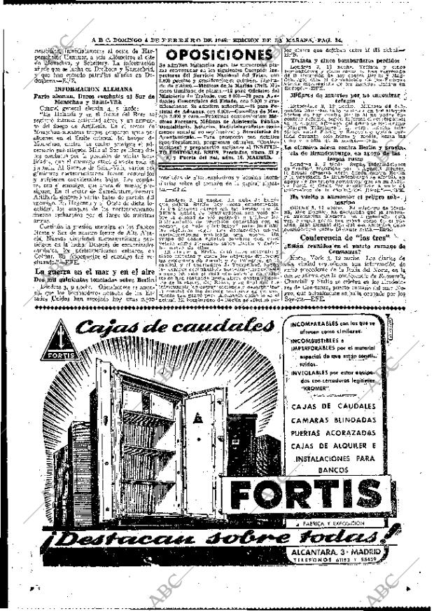 ABC MADRID 04-02-1945 página 34