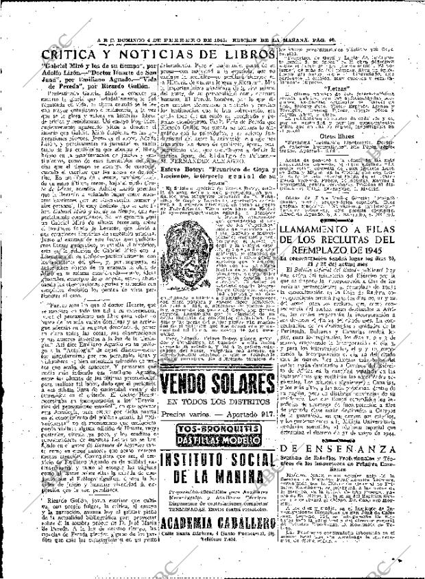 ABC MADRID 04-02-1945 página 40