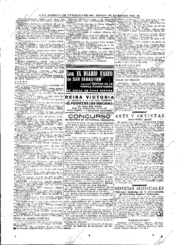 ABC MADRID 04-02-1945 página 43