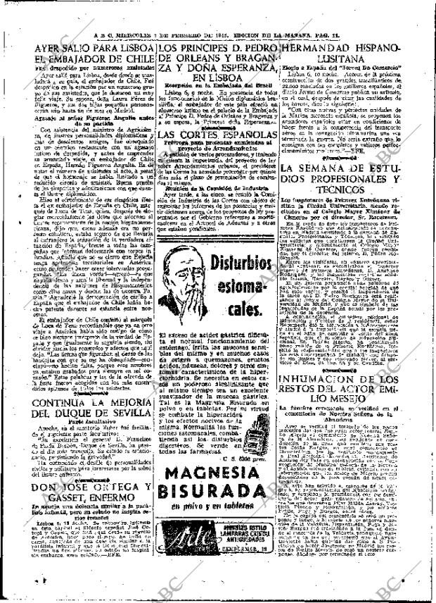 ABC MADRID 07-02-1945 página 11