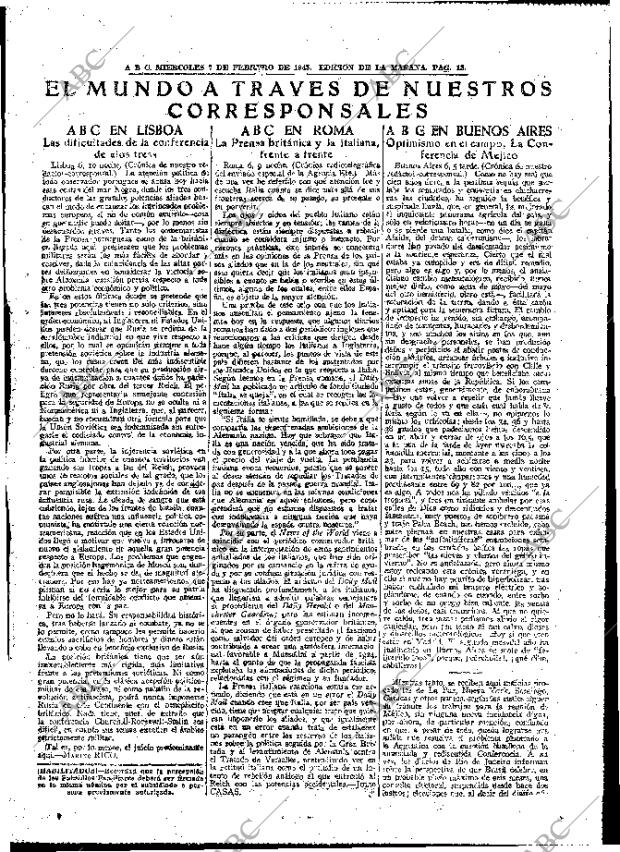 ABC MADRID 07-02-1945 página 13