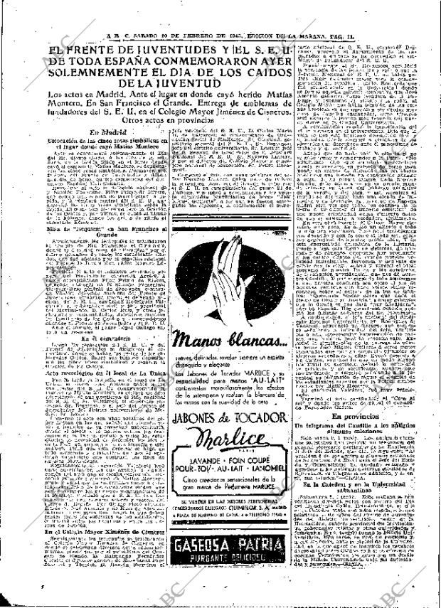 ABC MADRID 10-02-1945 página 11